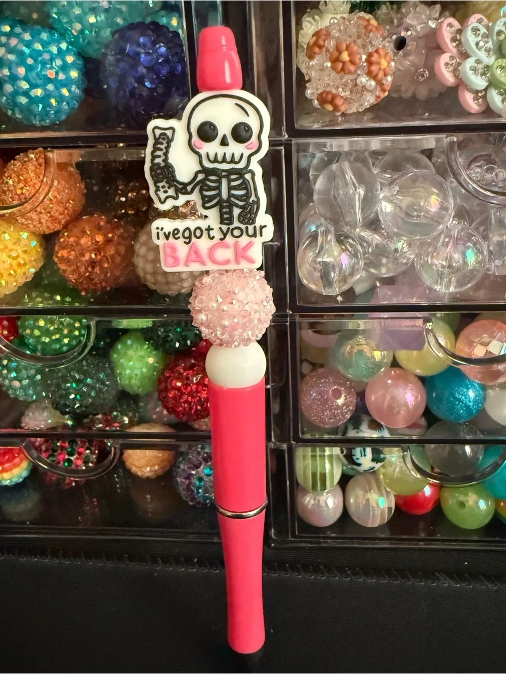 Skeleton 'I've Got Your Back' Pen